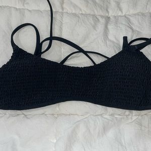 Hollister smocked Bikini Top